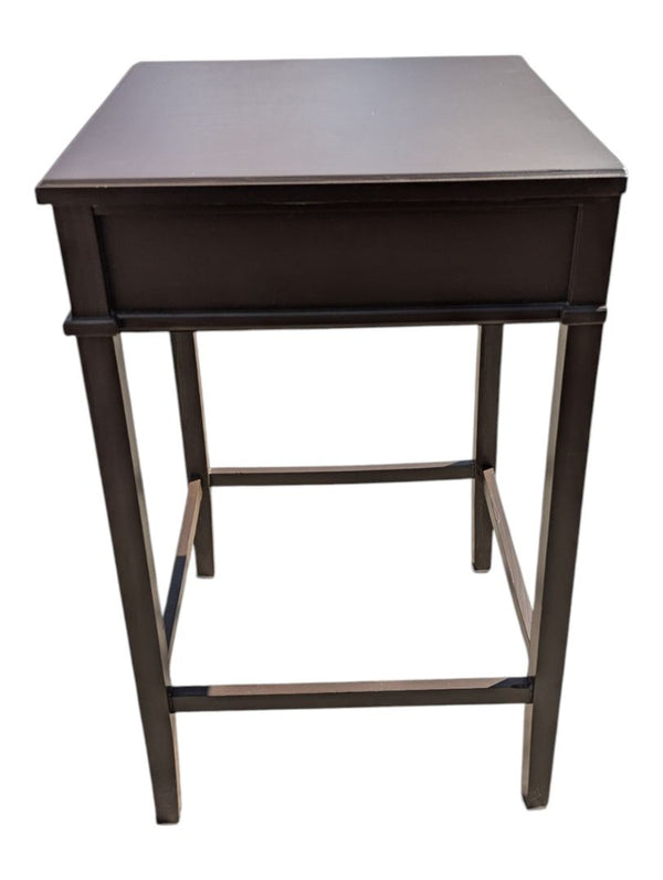 Pair of Graduated Wood Accent Tables with Drawers