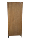 Tall Narrow Wood Bookcase with Five Shelves
