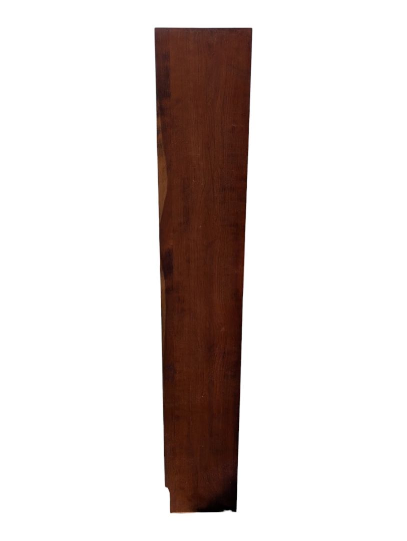 Tall Wood Bookcase with Lower Cabinet