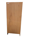 Tall Wood Bookcase with Lower Cabinet