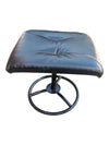Black Swivel Recliner Chair with Matching Ottoman