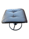 Black Swivel Recliner Chair with Matching Ottoman
