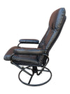 Black Swivel Recliner Chair with Matching Ottoman