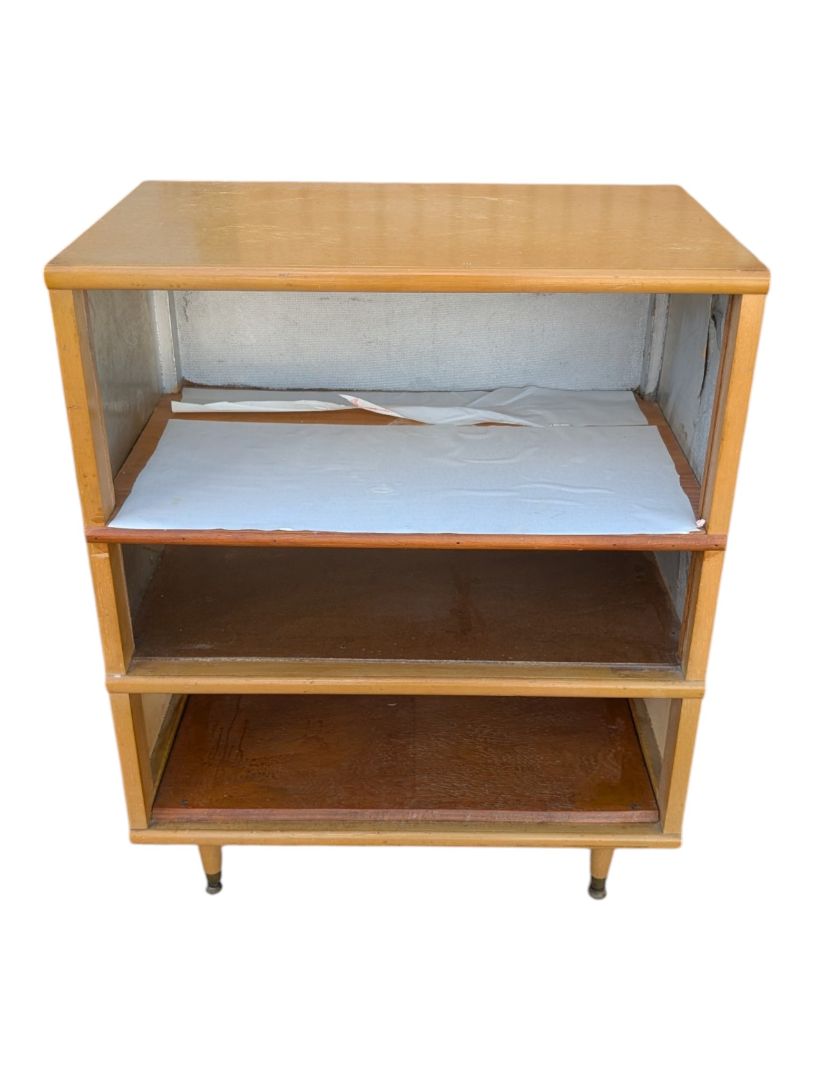 Vintage Open Shelf Storage Cabinet