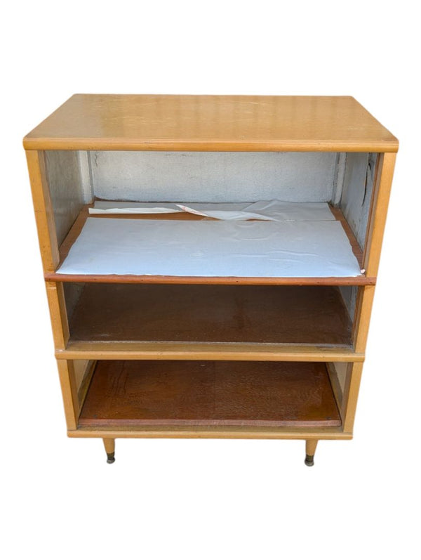 Vintage Open Shelf Storage Cabinet