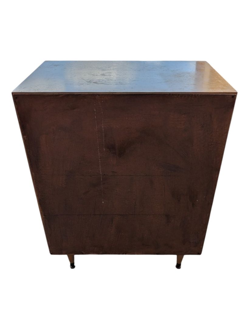 Vintage Open Shelf Storage Cabinet