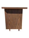 Vintage Walnut-Tone Seven-Drawer Writing Desk