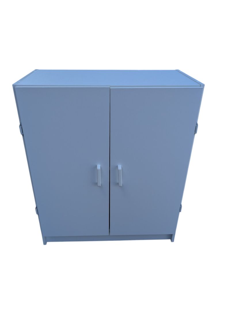 White Two-Door Storage Cabinet