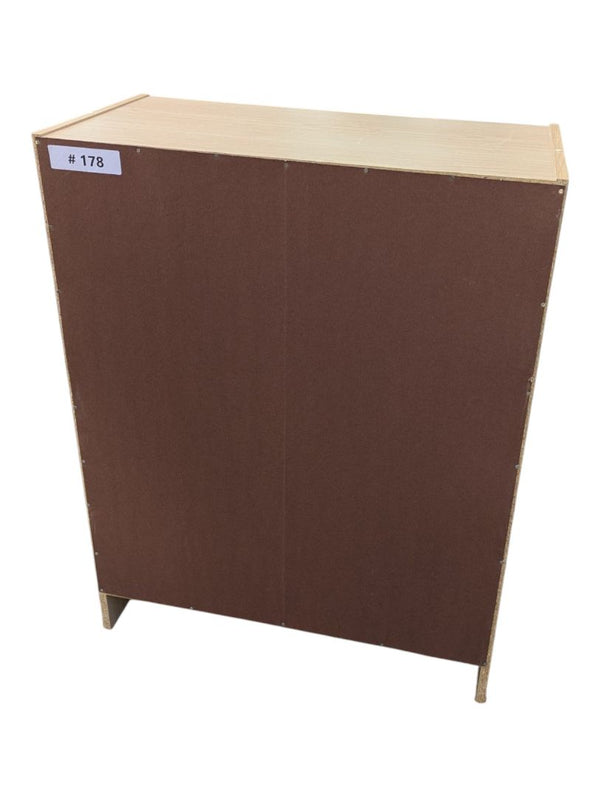 Light Woodgrain Two-Door Storage Cabinet