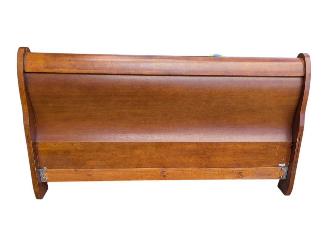 Queen Size Wood Sleigh Bed Frame