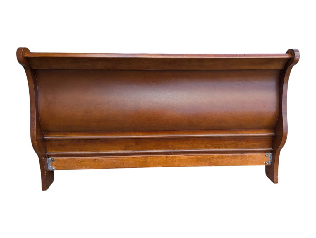 Queen Size Wood Sleigh Bed Frame