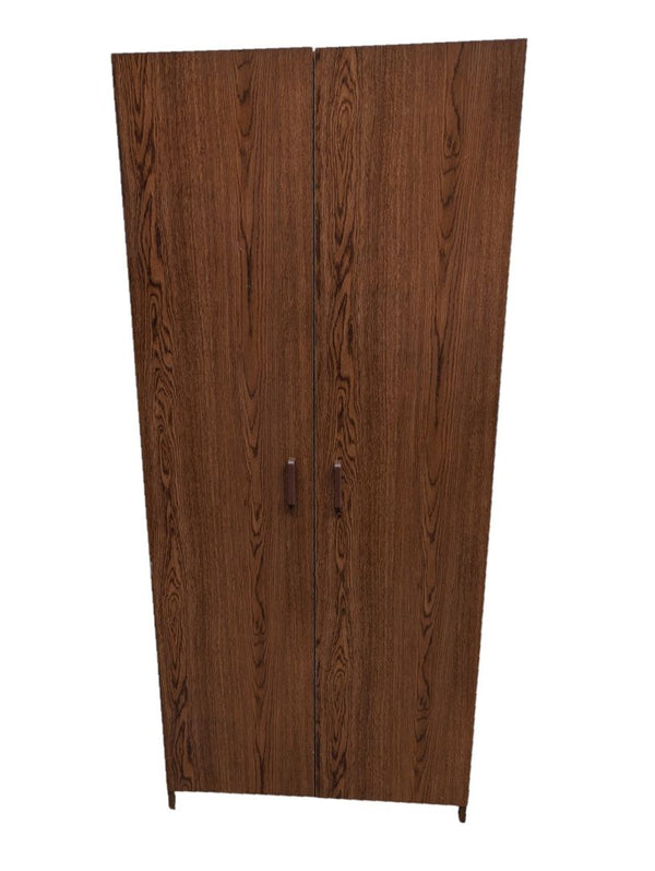 Tall Two-Door Wardrobe with Hanging Rod