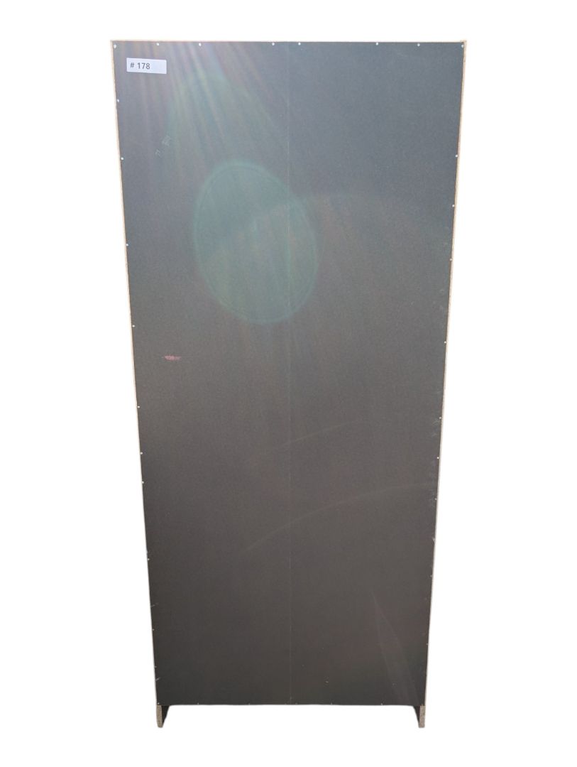 Tall Two-Door Wardrobe with Hanging Rod
