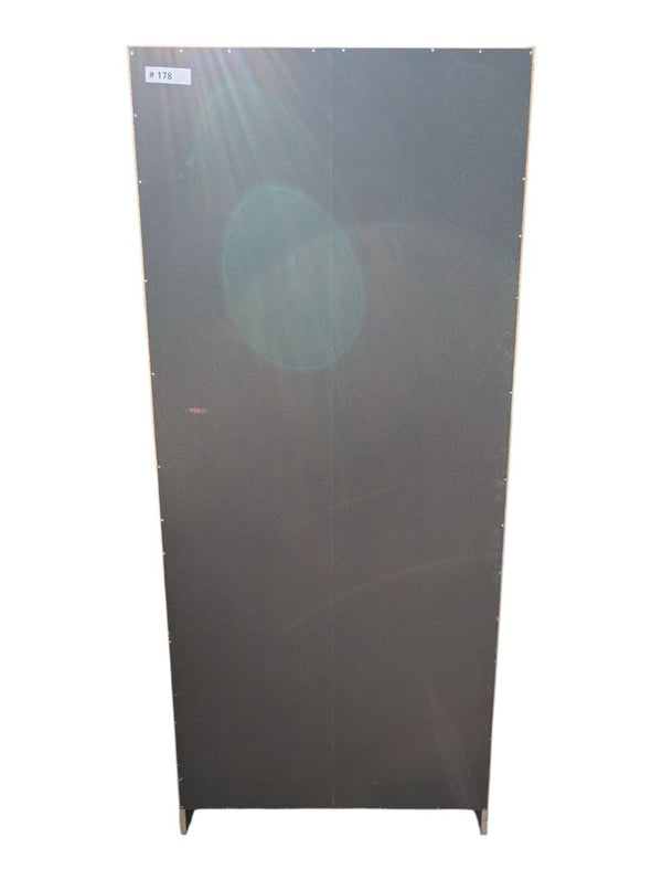 Tall Two-Door Wardrobe with Hanging Rod
