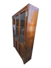 Vintage Wood & Glass Display Cabinet / China Hutch