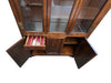 Vintage Wood & Glass Display Cabinet / China Hutch