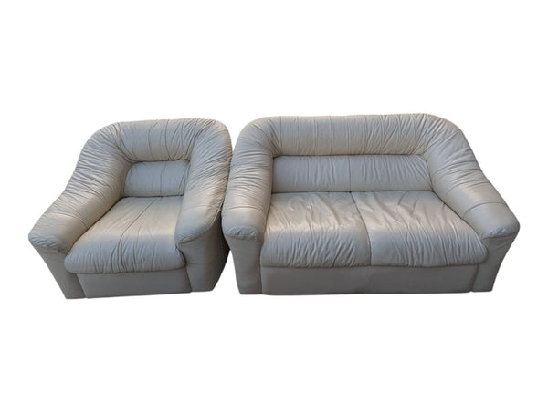 Cream Sofa & Armchair Set