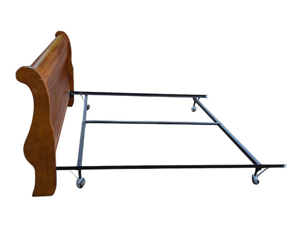 Queen Size Wood Sleigh Bed Frame