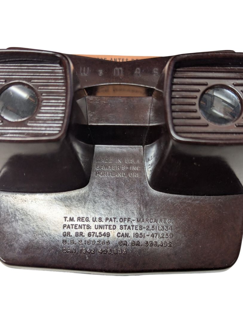 Vintage 1950s View-Master Model E 3-D Viewer with Original Box