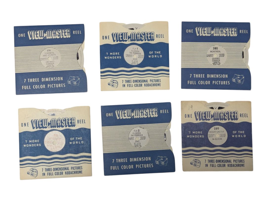 Vintage View-Master 3D Reels Collection – 41 Reels