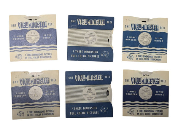 Vintage View-Master 3D Reels Collection – 41 Reels