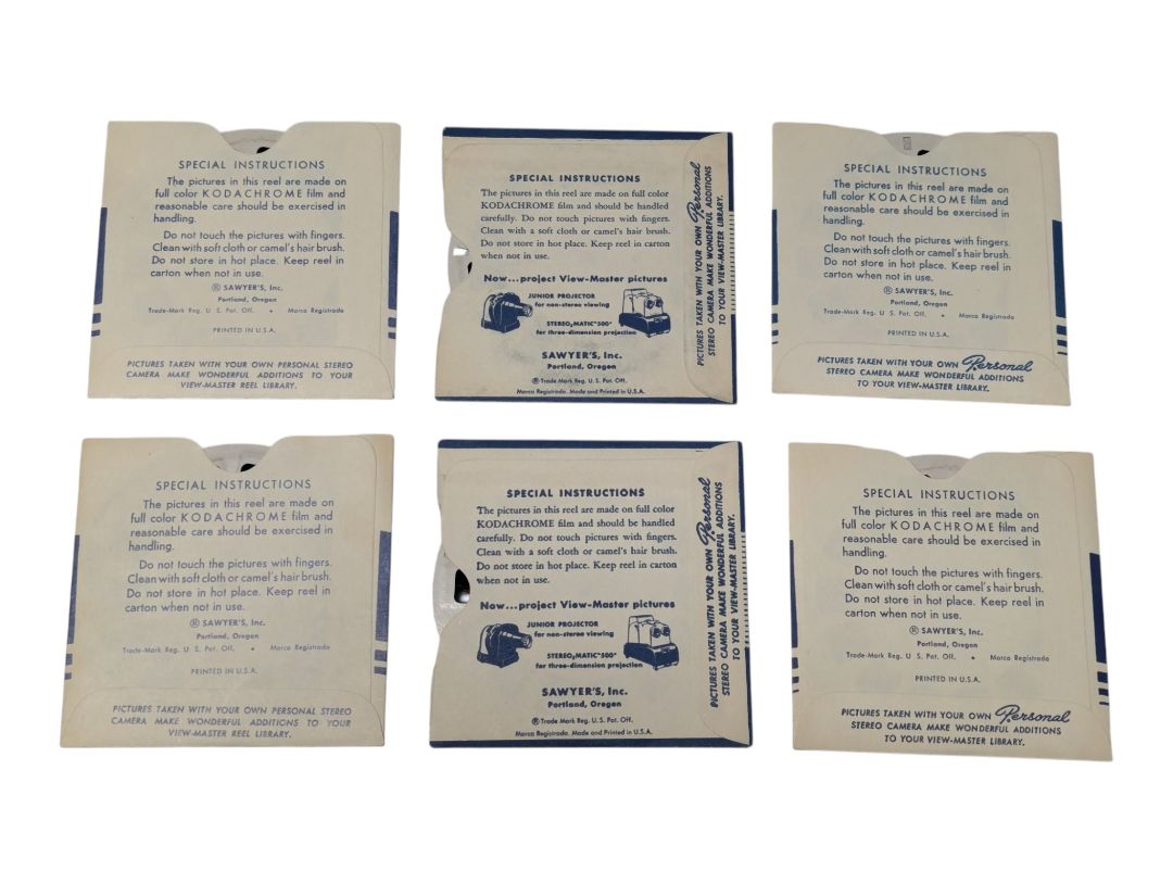 Vintage View-Master 3D Reels Collection – 41 Reels