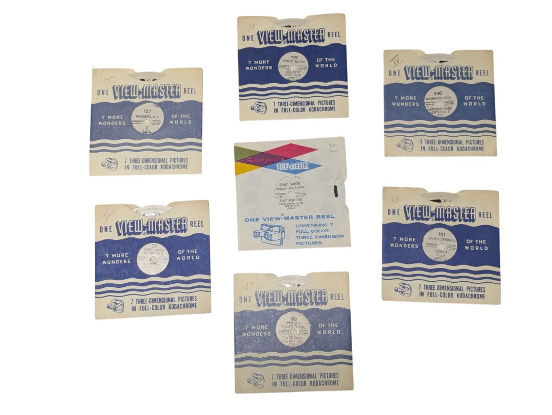 Vintage View-Master 3D Reels Collection – 41 Reels