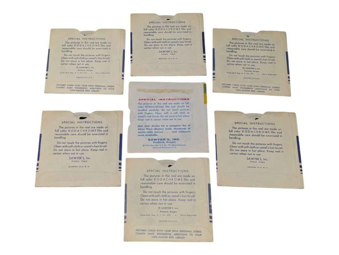 Vintage View-Master 3D Reels Collection – 41 Reels