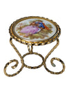 Vintage Limoges Porcelain Miniature Chair & Table Set
