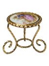 Vintage Limoges Porcelain Miniature Chair & Table Set