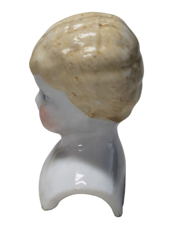 Antique Bisque Porcelain Doll Head & Shoulder Bust