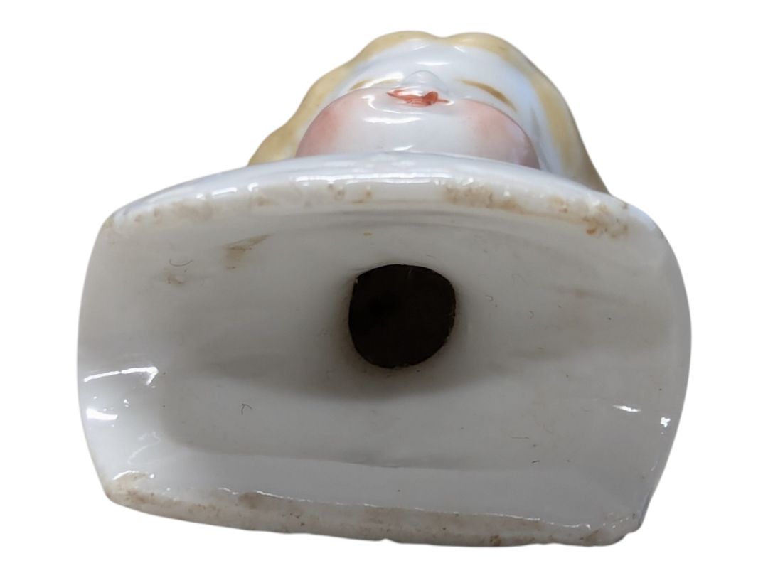 Antique Bisque Porcelain Doll Head & Shoulder Bust