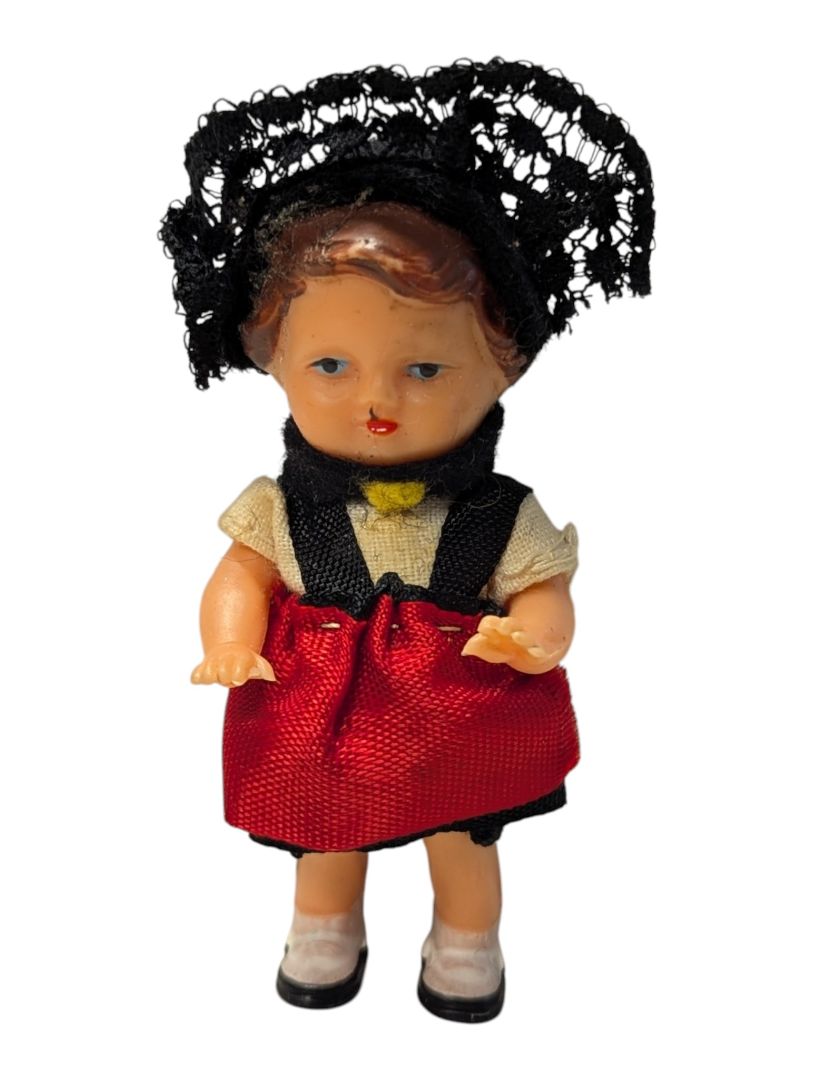 Vintage German East Souvenir Doll in Traditional Costume