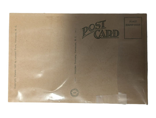 Antique 1927 Marine Drive West Vancouver Postcard – Leonard Frank