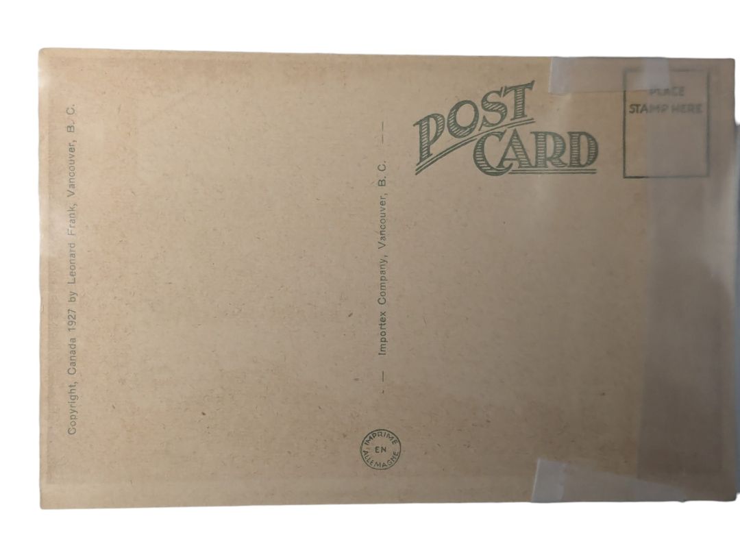 Lot of 2 Antique 1927 Leonard Frank Vancouver Postcards