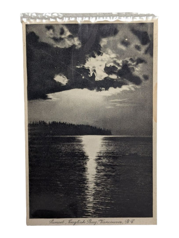 Lot of 2 Antique 1927 English Bay & Capilano Canyon Postcards – Leonard Frank