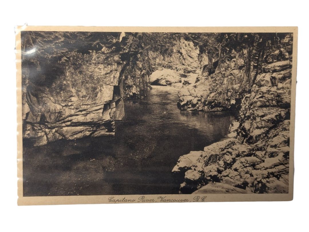 Lot of 2 Antique 1927 Capilano River & Lions Postcards – Leonard Frank