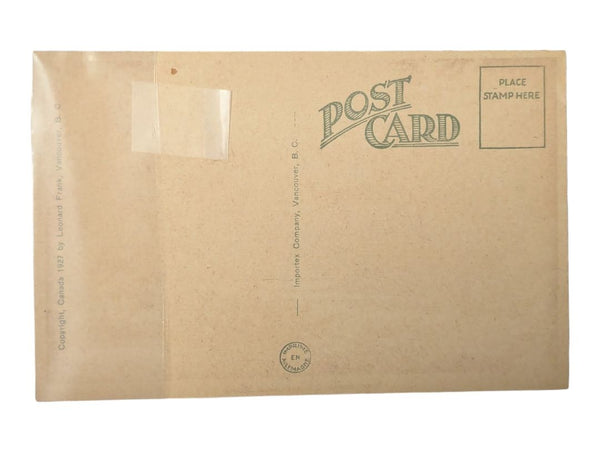 Lot of 2 Antique 1927 Capilano River & Lions Postcards – Leonard Frank
