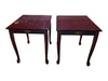 Pair of Traditional Wood End Tables