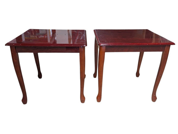 Pair of Traditional Wood End Tables