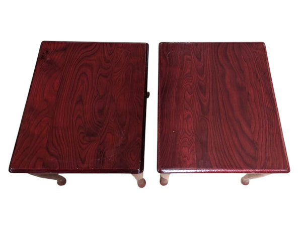 Pair of Traditional Wood End Tables