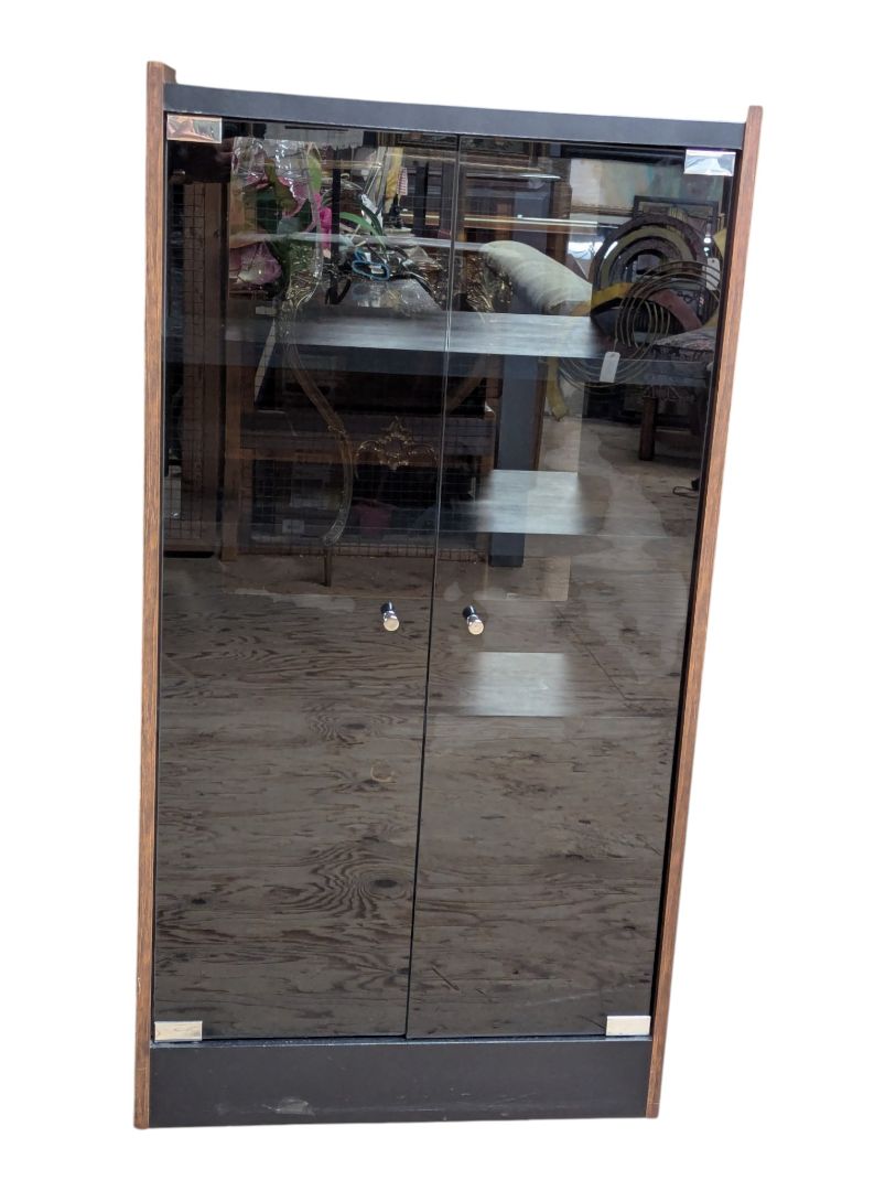 Glass Door Media & Display Cabinet