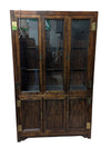 Vintage Wood & Glass Display Cabinet / China Hutch