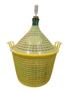Vintage Green Glass Demijohn Carboy with Fermentation Airlock