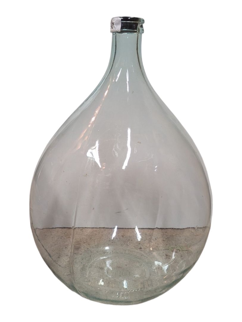 Large Vintage Clear Glass Demijohn Carboy Bottle