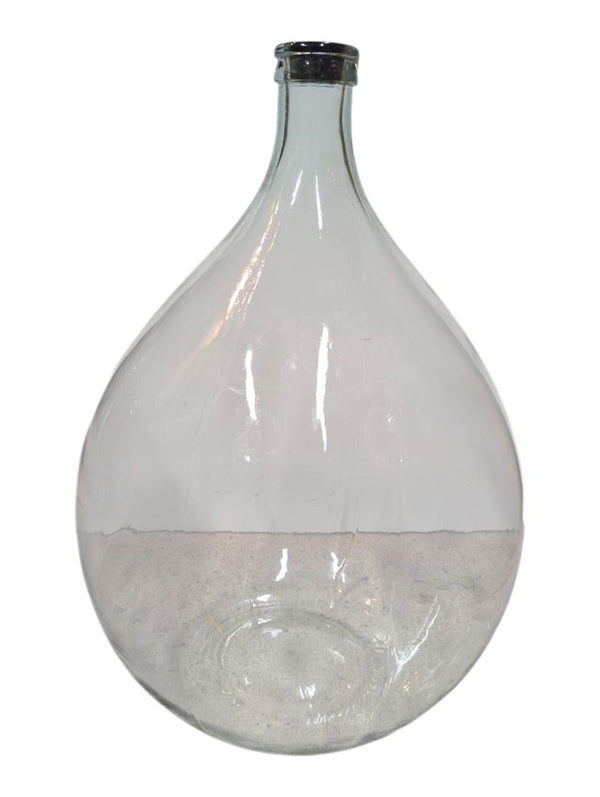Large Vintage Clear Glass Demijohn Carboy Bottle