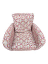 Pair of Geometric Upholstered Accent Chairs