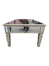 Mirrored Coffee Table with Crystal-Style Accents