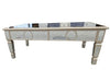 Mirrored Coffee Table with Crystal-Style Accents