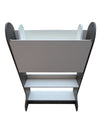 Modern Fold-Down Writing Desk with Shelving